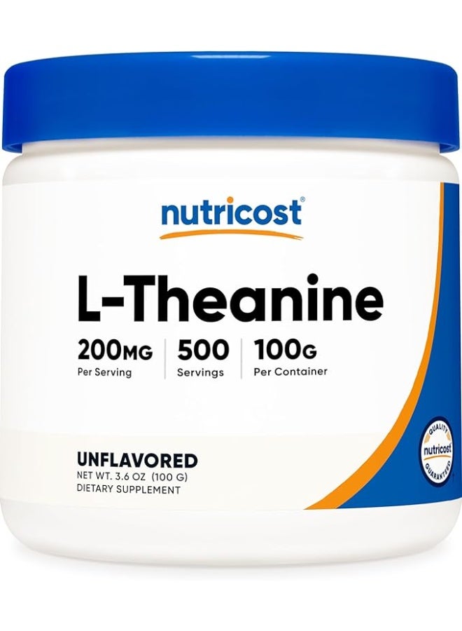 Nutricost, L-Theanine, Unflavored, 3.6 oz (100 g) - Image 1